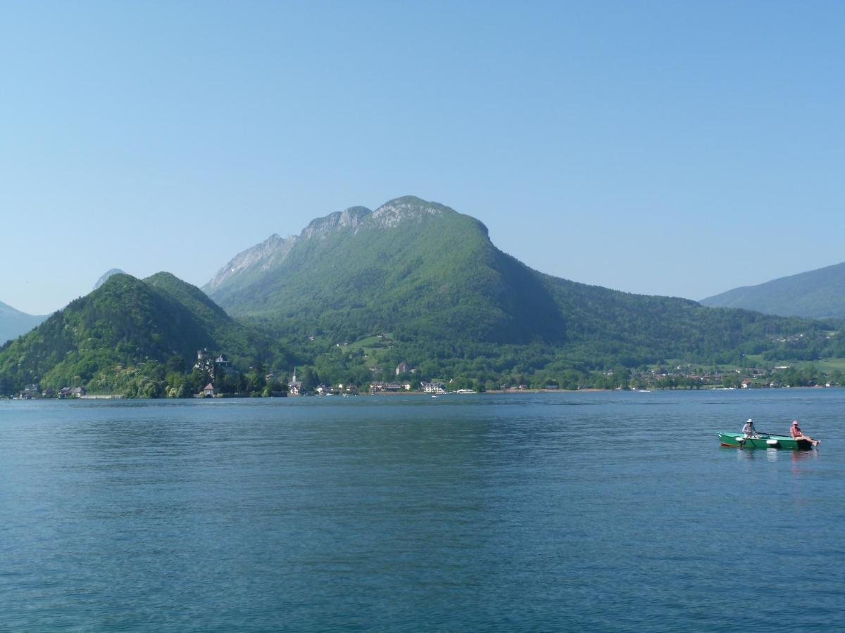 Au Bord Du Lac D'Annecy, Logement Type Loft, Dans Residence Avec Plage Et Ponton Privee Duingt Buitenkant foto
